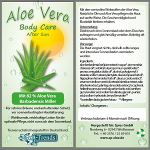 Aloe 82 % Body Care After Sun / 200 ml